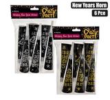Happy New Year Horn 6pcs