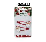Christmas Snap Clips 2pc