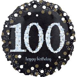 Foil Balloon 18in Milestone 100's