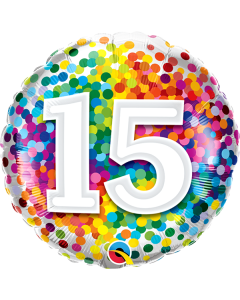 Foil Balloon Round 18" Age/Milestones - 15's