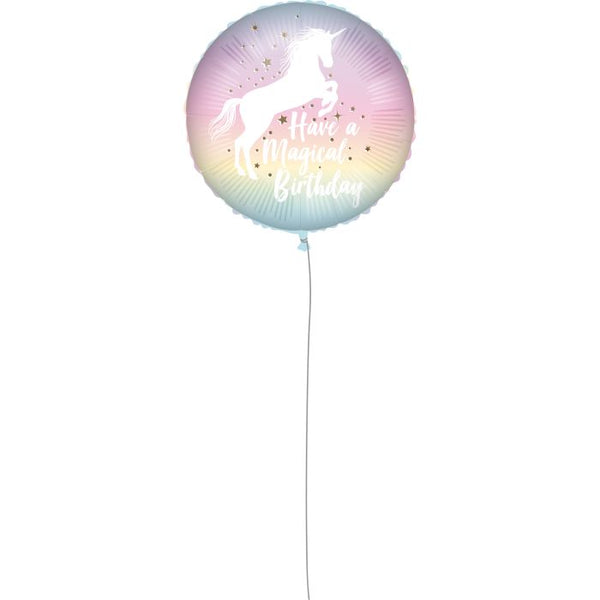 Magical Pastel Unicorn 18" Foil Balloon