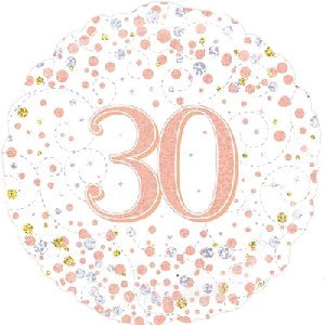 Foil Balloon 18in Milestone 30's