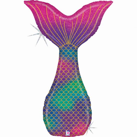 Mermaid Tail Supershape Foil Balloon 88x50cm