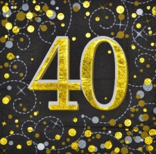Serviettes Age/Milestones - 40's