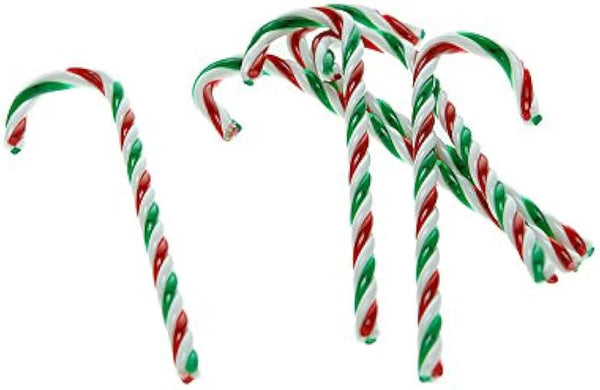 Green, White and Red Walking Stick 1pc