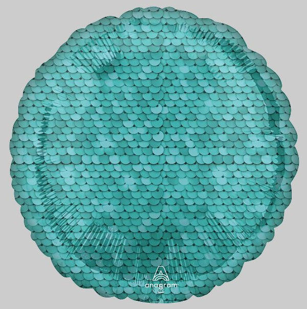Mermaid Blue Scale 18" Foil Balloon