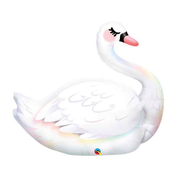 Swan Supershape Foil Balloon 35"
