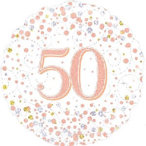 Foil Balloon 18in Milestone 50's
