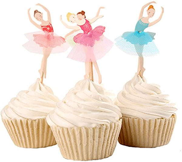 Ballerina Cake Topper Set 5pcs