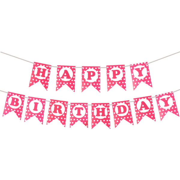 Banner Happy Birthday Dots