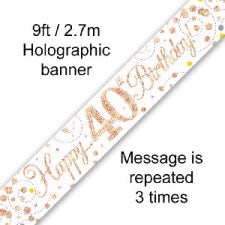 Banner Age/Milestone - 40's