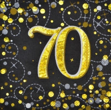 Age/Milestones Napkins - 70's
