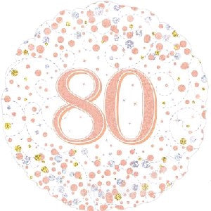 Foil Balloon 18in Milestone 80's