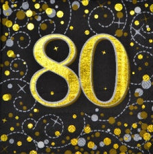Serviettes Age/Milestones - 80's