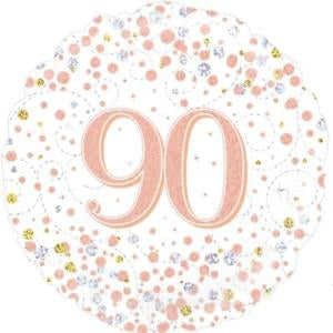 Foil Balloon 18in Milestone 90's