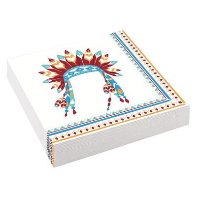 Teepee & Tomahawk Serviettes 20pcs