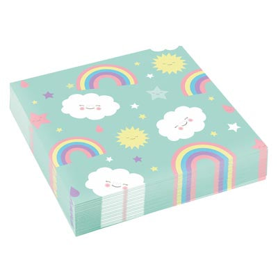 Rainbow & Clouds Serviettes
