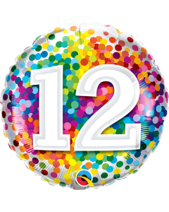 Foil Balloon Round 18" Age/Milestones - 12's