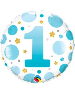 Foil Balloon Round 18" Age/Milestones - 1's
