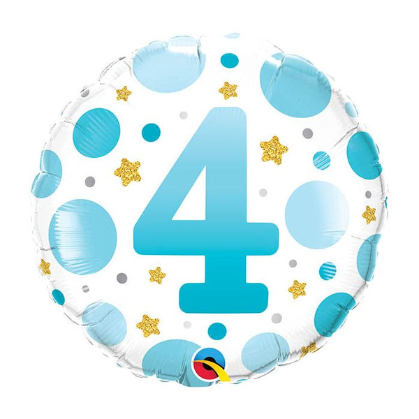Foil Balloon Round 18" Age/Milestones - 4's