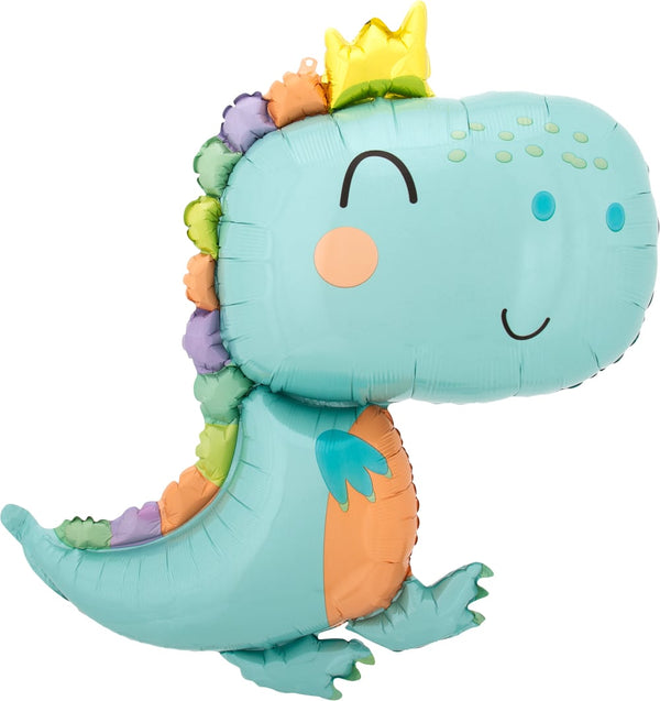 Baby Dinosaur Pastel 78 cm Supershape Foil Balloon
