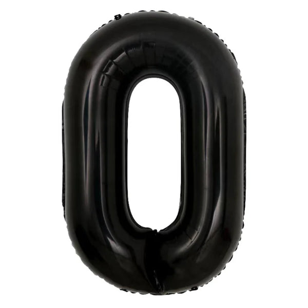 Foil Balloon Number 40/42" - Black