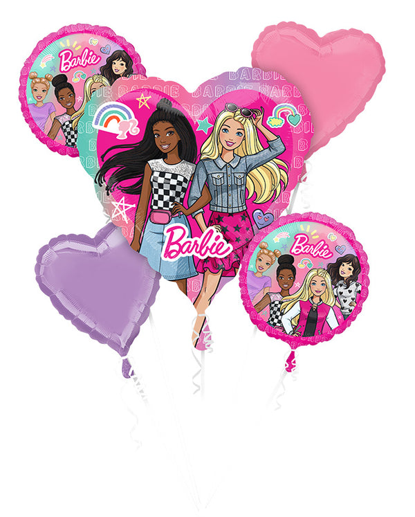 Barbie Balloon Bouquet 5pcs