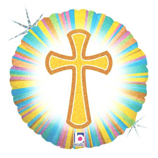 Cross 18 inch Foil Balloon