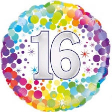 Foil Balloon Round 18" Age/Milestones - 16's
