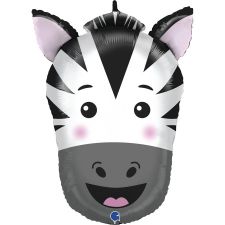 Zebra Supershape 24" Foil Balloon