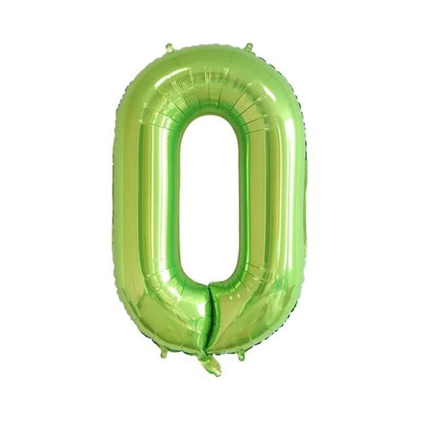 Foil Balloon Number 40/42" - Green