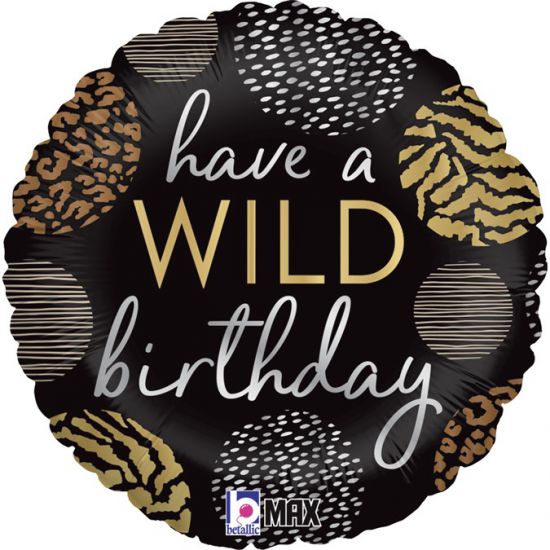 Have A Wild Birthday 18 inch Foil Balloon