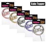 Happy Birthday Acryllic Cake Topper