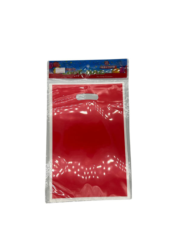 Plastic Loot Bags 10's 16.5x25cm