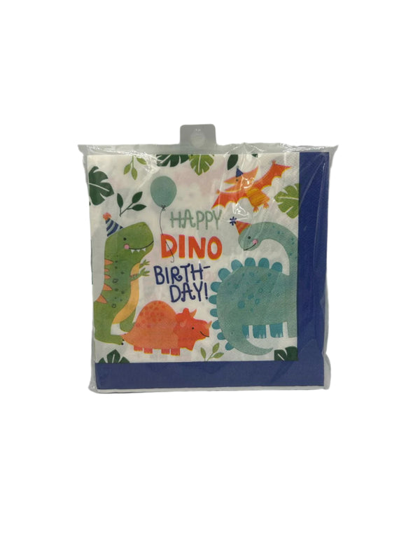 Dinosaur Serviettes 20pc