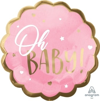 Oh Baby Jumbo Foil Balloon 22 inch 55cm
