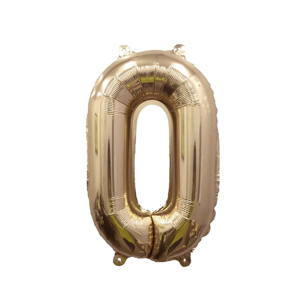 Foil Balloon Number 40/42" - Pale Gold