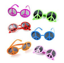 Peace Sunglasses Plastic Large
