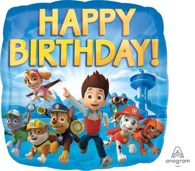 Paw Patrol 18" Square Foil Balloon