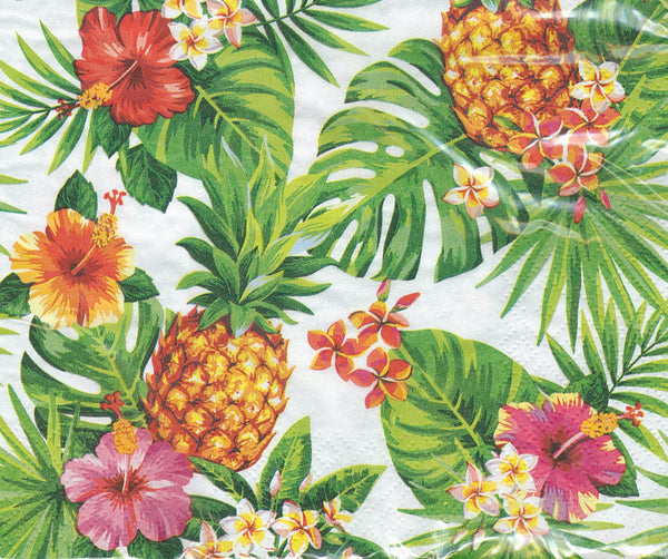 Ti Flair - Pineapple Palmleaves White
