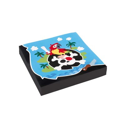 Pirate Serviettes Blue 20pc