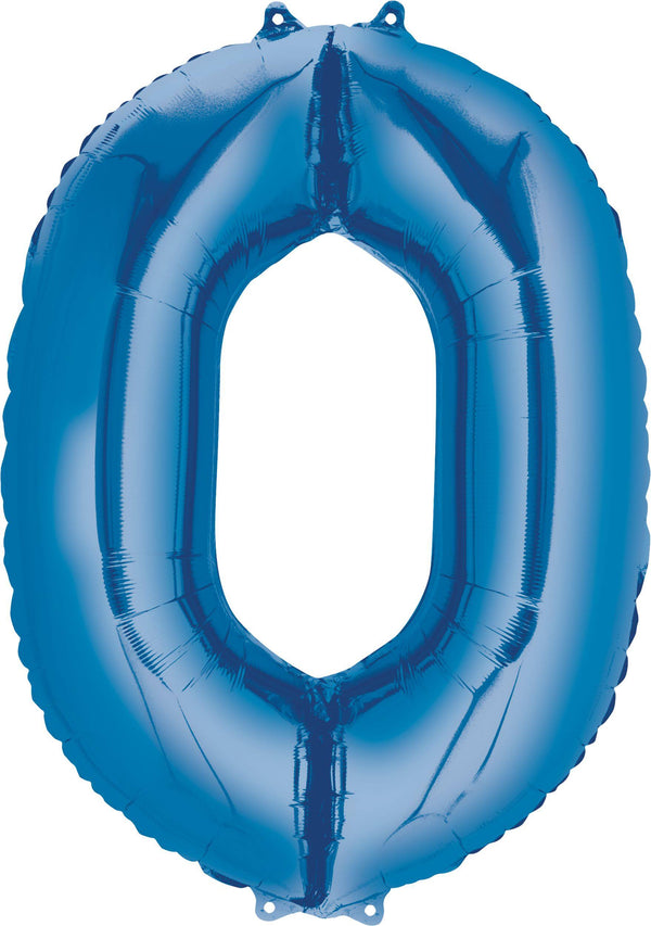 Foil Balloon Number 40/42" - Royal Blue