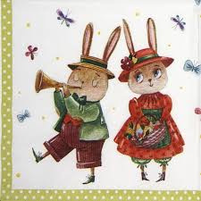 Ti Flair - Rabbit Couple with Butterflies