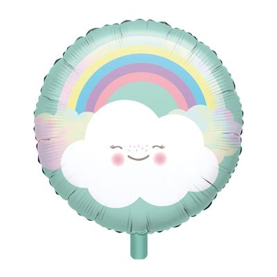 Rainbow & Clouds 18" Foil Balloon