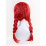Pigtail Plaited Wig Red