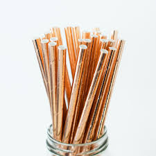 Straws Paper Shiny 25pcs