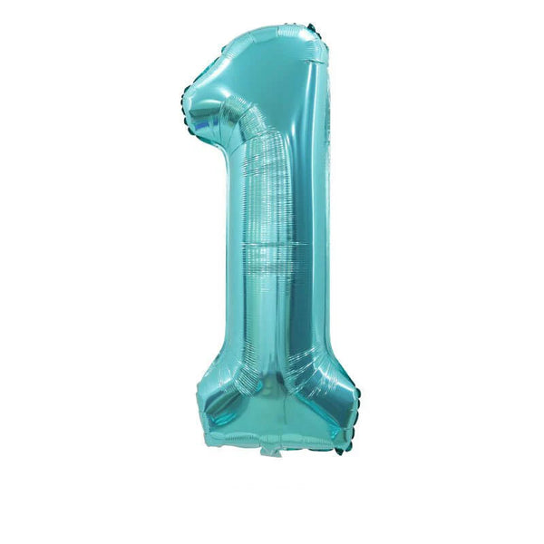 Foil Balloon Number 40/42" - Sky Blue