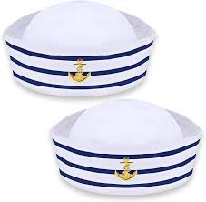 Sailor Blue & White Striped Hat