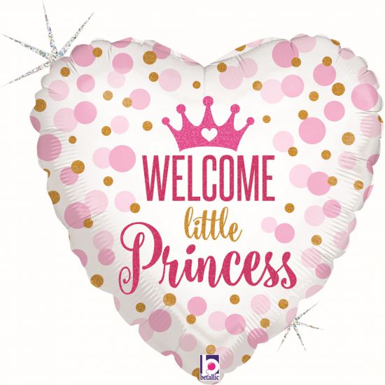 Welcome Little Princess 18 inch Foil Balloon