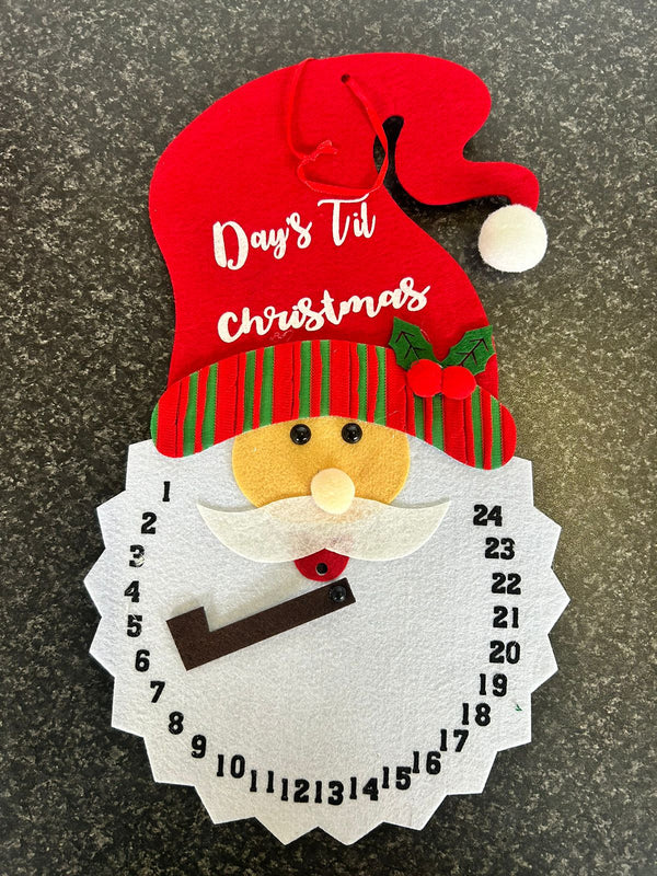 Santa Clock Countdown to Christmas